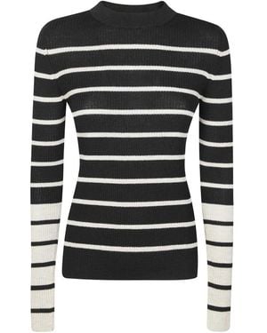 8pm Maglia Oversize Bacchetta Arabesque - Schwarz