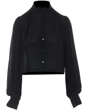 Twinset Overhemden ,Zwart ,Camicia/L Cropped