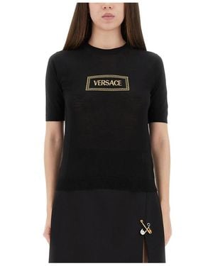 Versace Round-Neck Knitwear - Nero