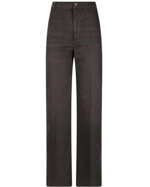 Victoria Beckham Wide Trousers - Gris