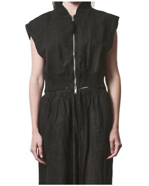 Thom Krom Jassen ,Zwart ,Katoen W J 219 Vest