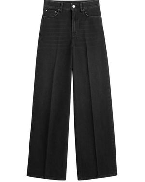 TOTEME Hoge Taille Wide Leg Denim Jeans - Zwart