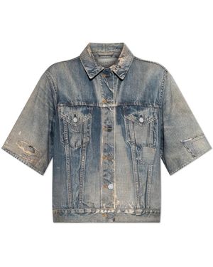AllSaints Jassen ,Blauw ,Katoen Juni Jacket