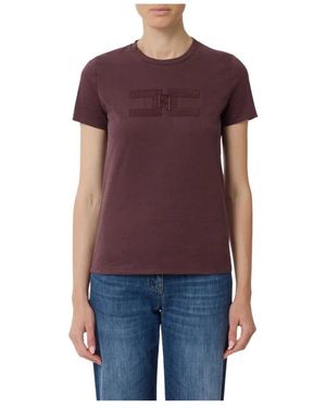 Elisabetta Franchi T-Shirts - Paars