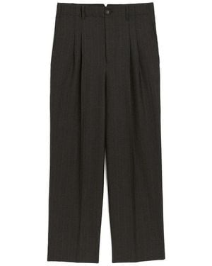 Ami Paris Karotten-Fit Hose Mit Hoher Taille - Schwarz