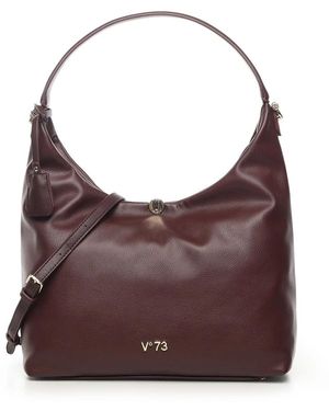 V73 Synthetische Damenhandtasche Bordeaux Stil - Lila