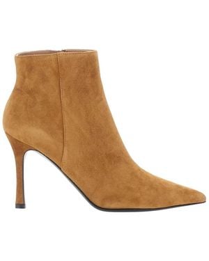 Pollini Wildleder Stiefeletten Mit Gummisohle Für Damen - Braun