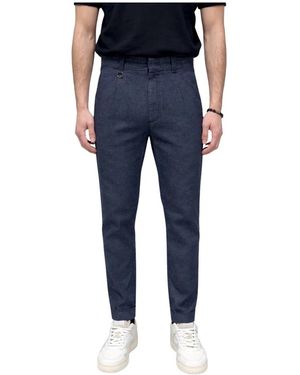 Paolo Pecora Slim-Fit Trousers - Blue