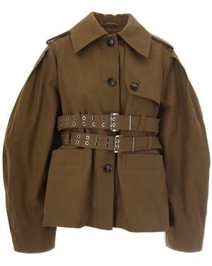 Ganni Light Jackets - Brown