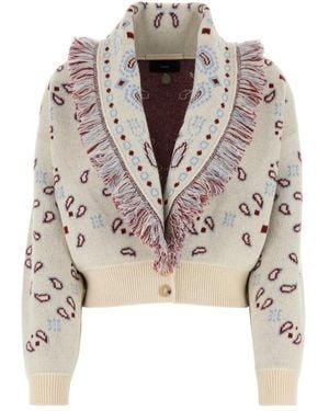Alanui Cardigan Corto Bandana - Neutro