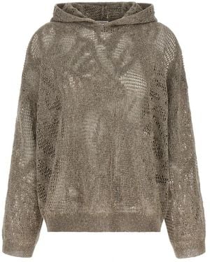 Brunello Cucinelli Dazzling Water Lilies Sweater - Grijs