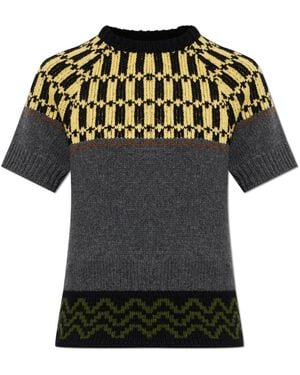 Marni Round-Neck Knitwear - Negro