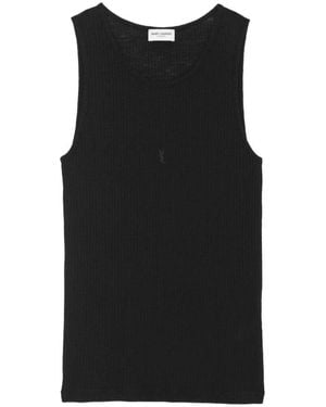 Women's Saint Laurent Sleeveless and tank tops | Lyst