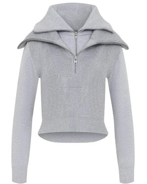 Balenciaga Round-Neck Knitwear - Azul