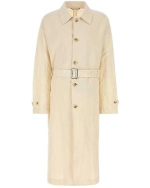 Dolce & Gabbana Belted Coats - Natural
