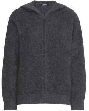 Max Mara Truien & Vesten ,Grijs ,Manne Cardigan Volledige Rits