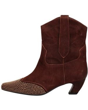 Marc Ellis Cowboy & Biker Boots - Brown
