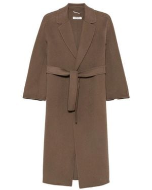 Max Mara Jassen ,Bruin ,Belted Coats