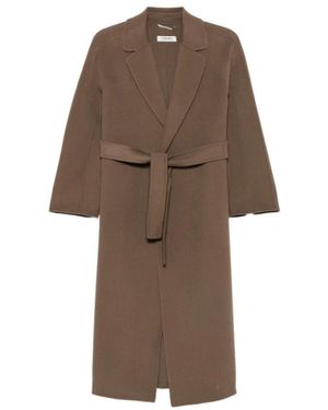 Max Mara Jassen ,Bruin ,Belted Coats