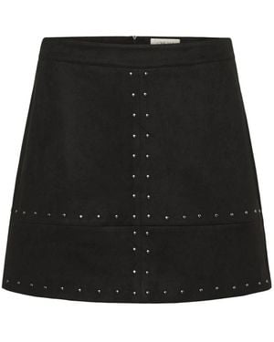 Cream Short Skirts - Zwart