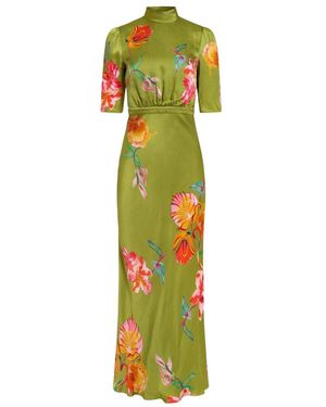 Saloni Kleedjes ,Groen ,Adele-B Jurk