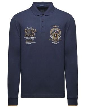 Aeronautica Militare Polo Shirts - Bleu