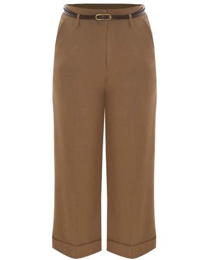 Kocca Cropped Trousers - Brown