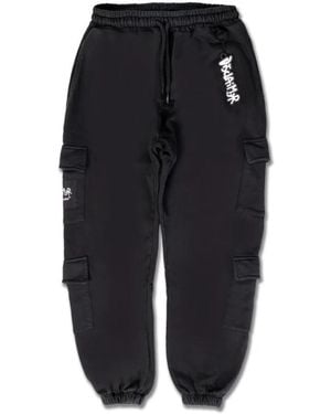 DISCLAIMER Straight Trousers - Negro