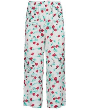 Marni Cropped Trousers - Blue