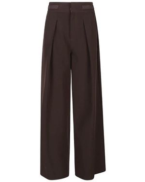Ermanno Scervino Wide Trousers - Bruin