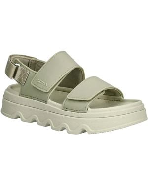 Sorel Flache Sandalen - Grün