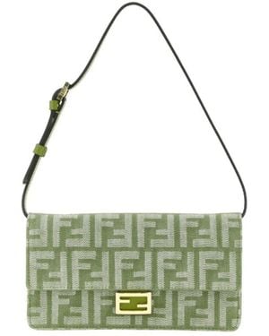 Fendi Wallet On Chain Baguette - Grün