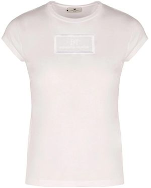 Elisabetta Franchi T-Shirts - Bianco