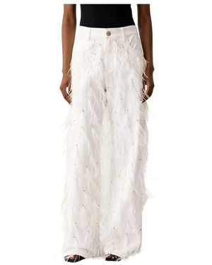 Pinko Wide Leg Jeans - Wit