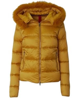 Museum Giacca piumino con cappuccio - Giallo