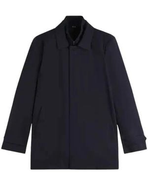 Fay Single-Breasted Coats - Blue