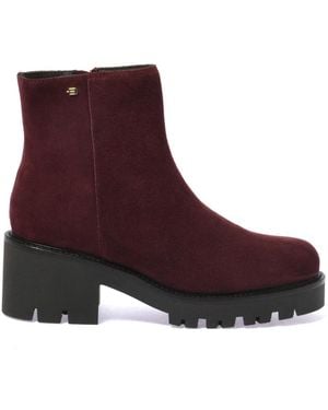 Baldinini Schoenen ,Wit ,Leer Enkelboot - Paars