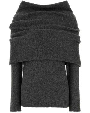 Entire studios Wollmischpullover - Schwarz