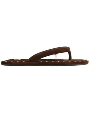 Naked Wolfe Flip Flops - Marrón