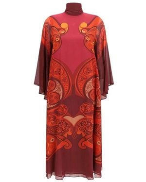 La DoubleJ Kleedjes ,Rood ,Magnifico Midi Jurk