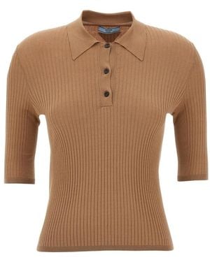 Prada Polo Shirts - Brown