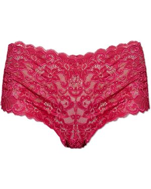 Hanro Ondergoed ,Roze ,Moments Panty - Rood
