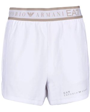 EA7 Trainingsshorts - Weiß