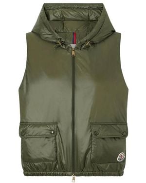 Moncler L20931A00094597Yg825 Daunenweste - Grün