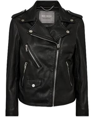 Mos Mosh Leather Jackets - Black
