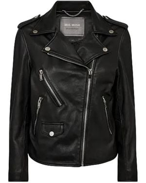 Mos Mosh Leather Jackets - Black