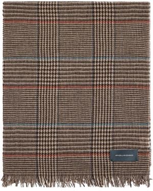 Piquadro Sc7227Sc24Blur Leichter Schal Aus Wollmischung - Braun