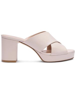 Stuart Weitzman Dayna Platform Slide Sandaal - Roze