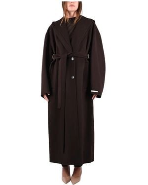 Sportmax Belted Coats - Negro