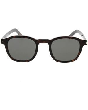 Saint Laurent Accessoires ,Bruin ,Zonnebril - Grijs
